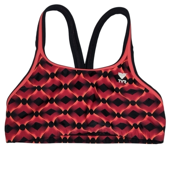 TYR Other - TYR Women's Red and Black Athletic Racerback Swim Top M